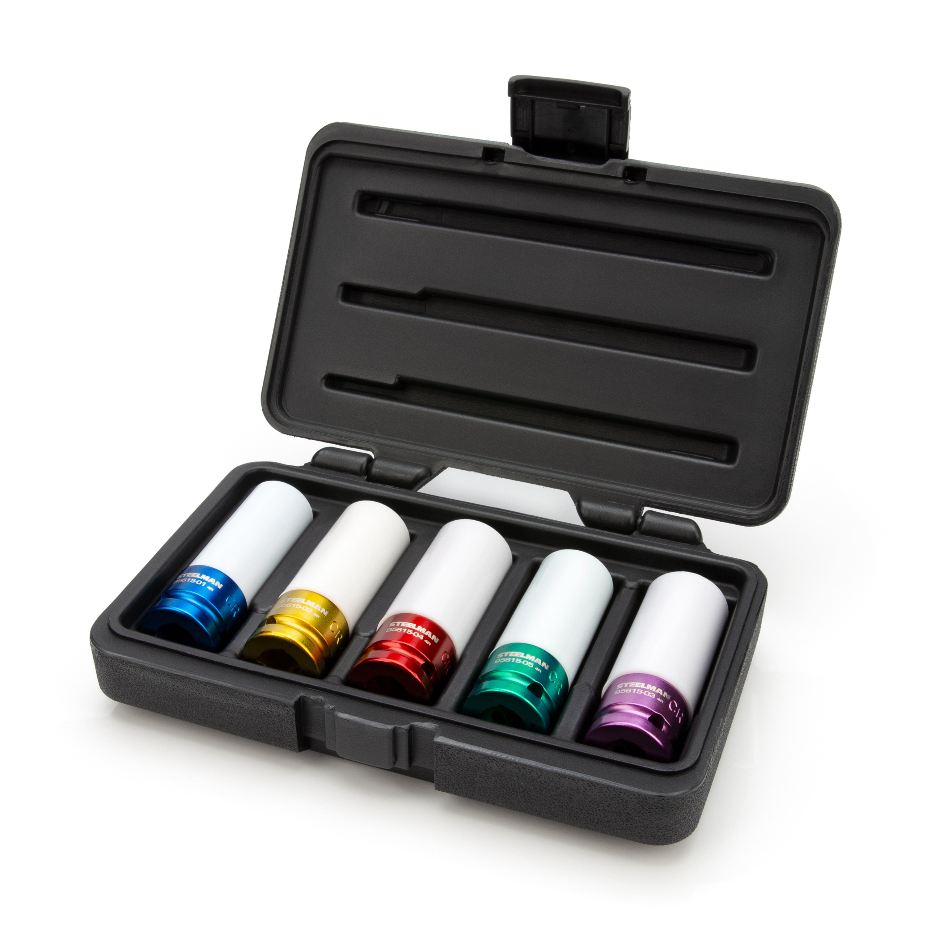 1/2-inch Drive Sleeved Impact Socket Set, 5-Piece – Steelman Tools