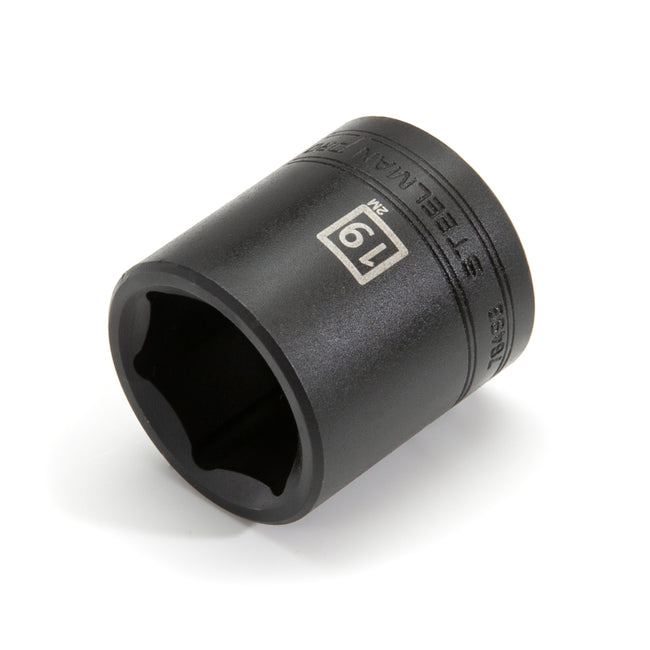 3/8-Inch Drive x 19mm 6-Point Impact Socket