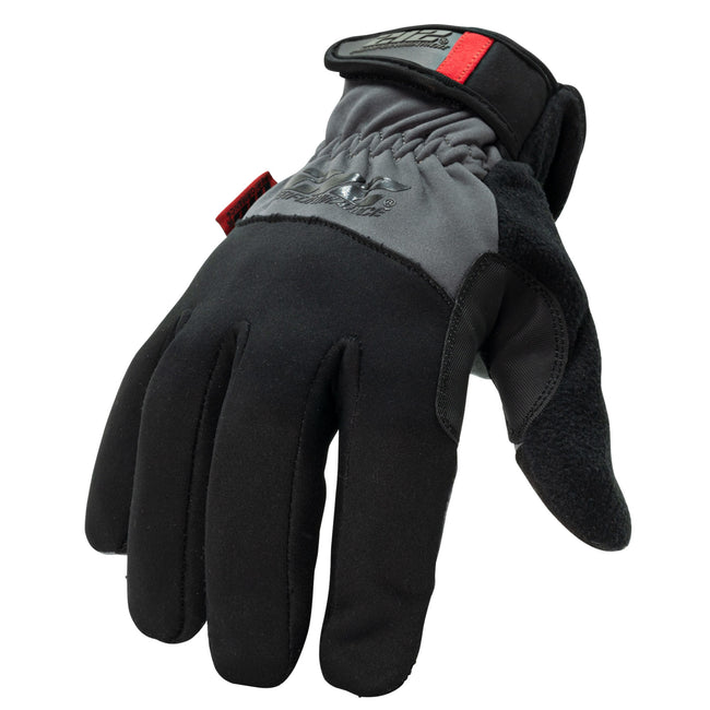 Fleece Lined Tundra Touchscreen Screen Gloves in Black and Gray