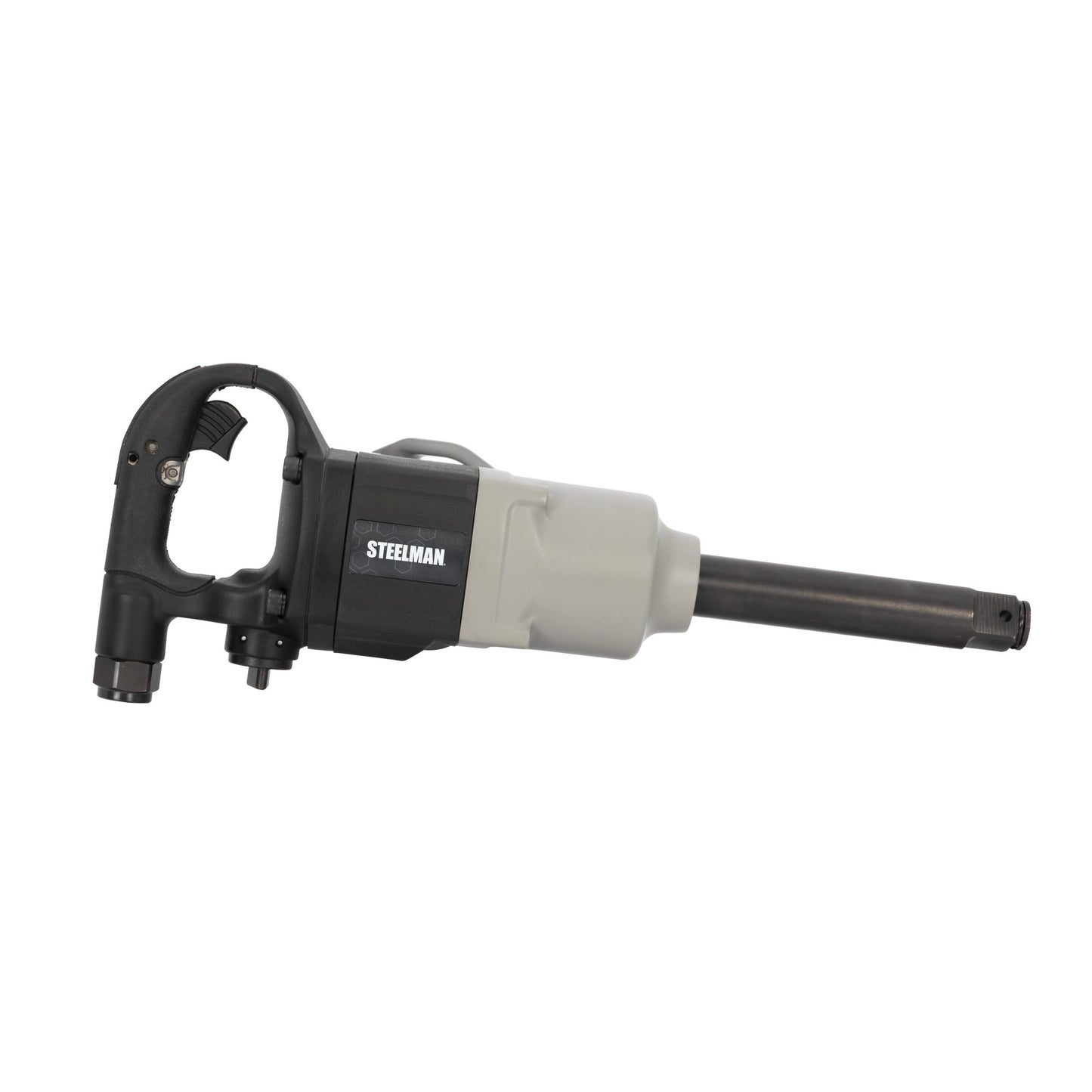 1-Inch Drive Heavy-Duty 2000 ft-lb Twin Hammer Impact Wrench with 6-Inch Anvil, Black and Gray