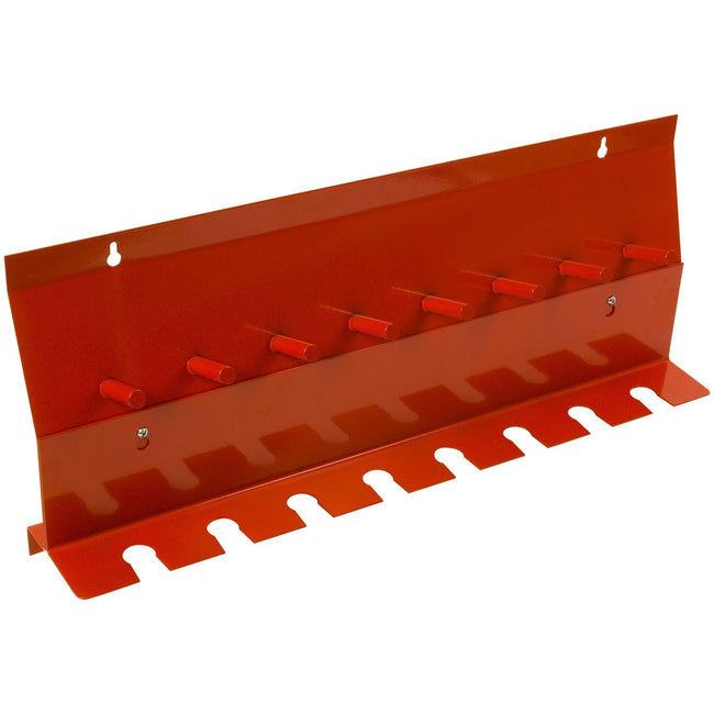 8-Slot, 8-Peg Wall Mounted Storage Bracket for Tools, Sockets, Wrenches, and Extensions