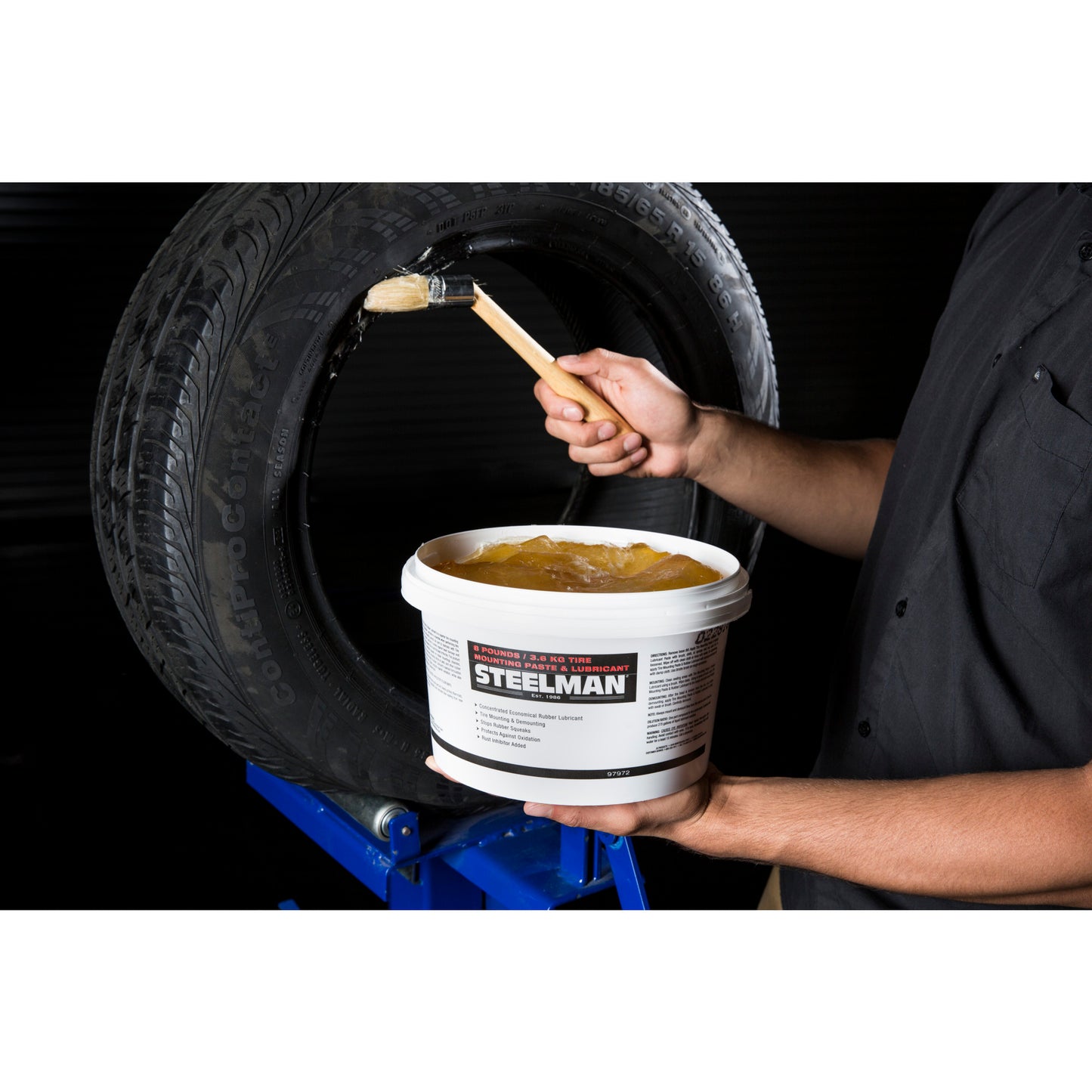 8-Pound Tire Mounting Paste and Rubber Lubricant Bucket