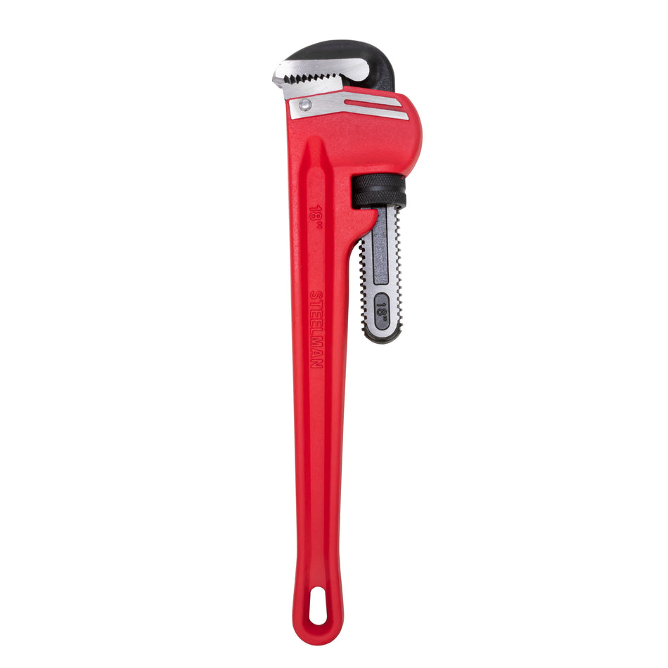 18-Inch Heavy-Duty Cast Iron Straight Handle Pipe Wrench