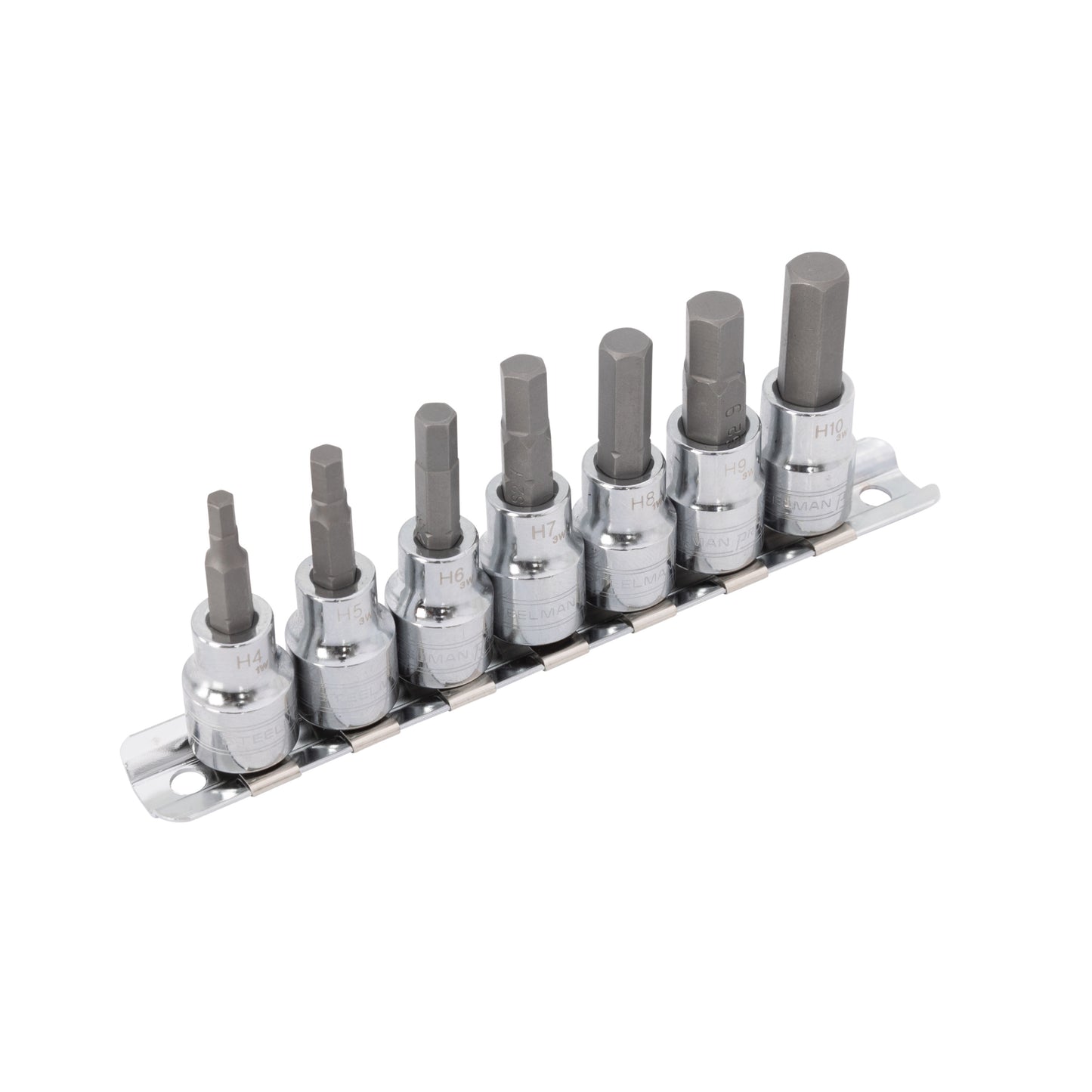 7-Piece 3/8-Inch Drive Metric Hex Bit Socket Set