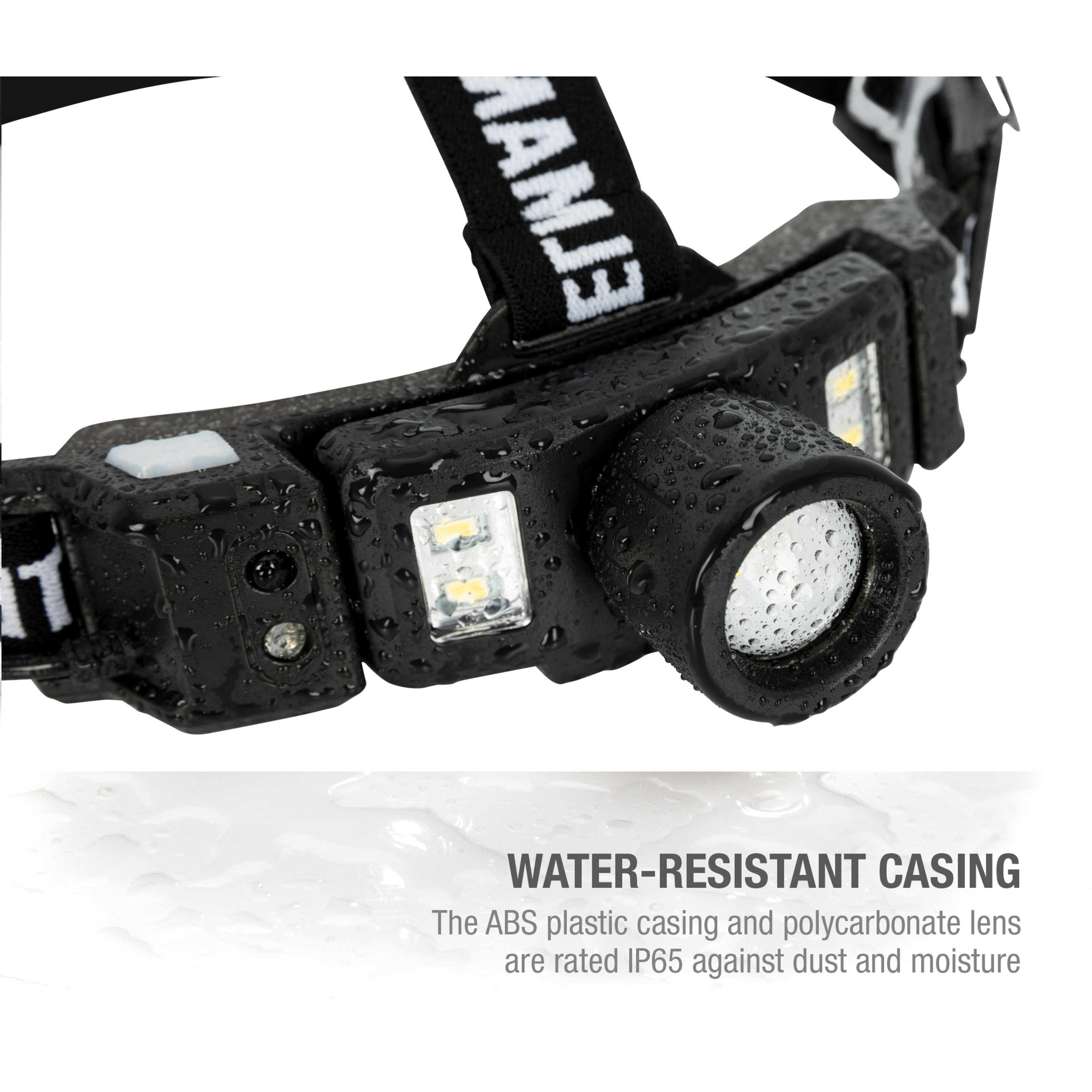 Motion-Activated Rechargeable Focusing Headlamp with Rear Safety
