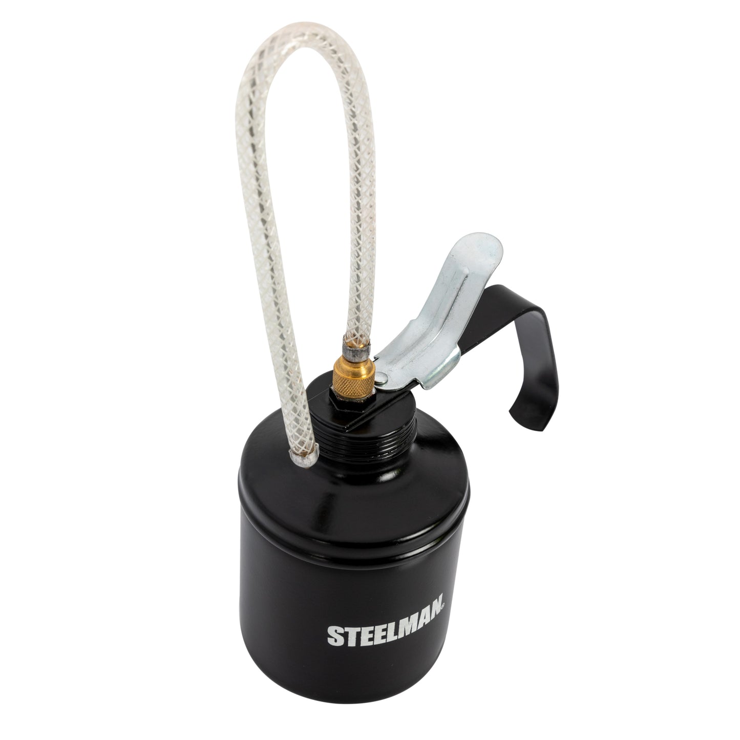 16-Ounce Thumb Lever Oiler Can with 12-Inch Flex Hose