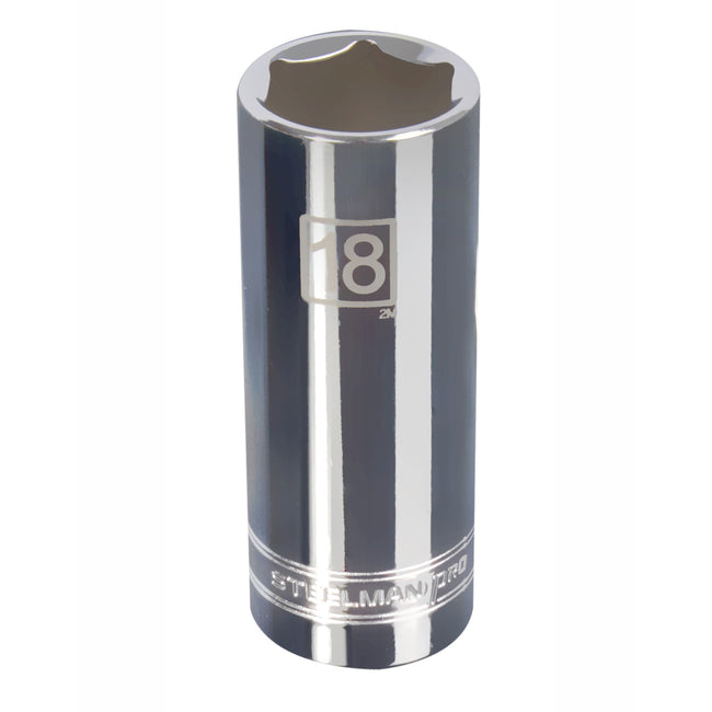 3/8-Inch Drive x 18mm Deep Well 6-Point Socket