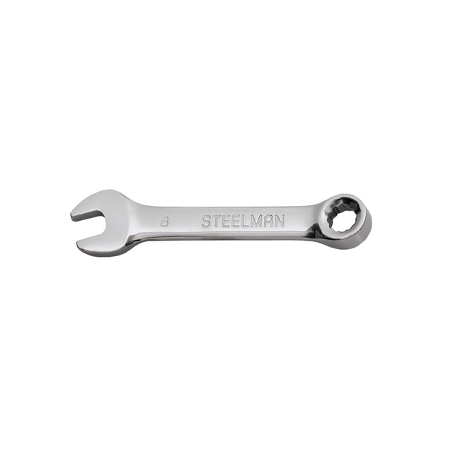 8mm Stubby Combination Wrench, 12-Point Box End