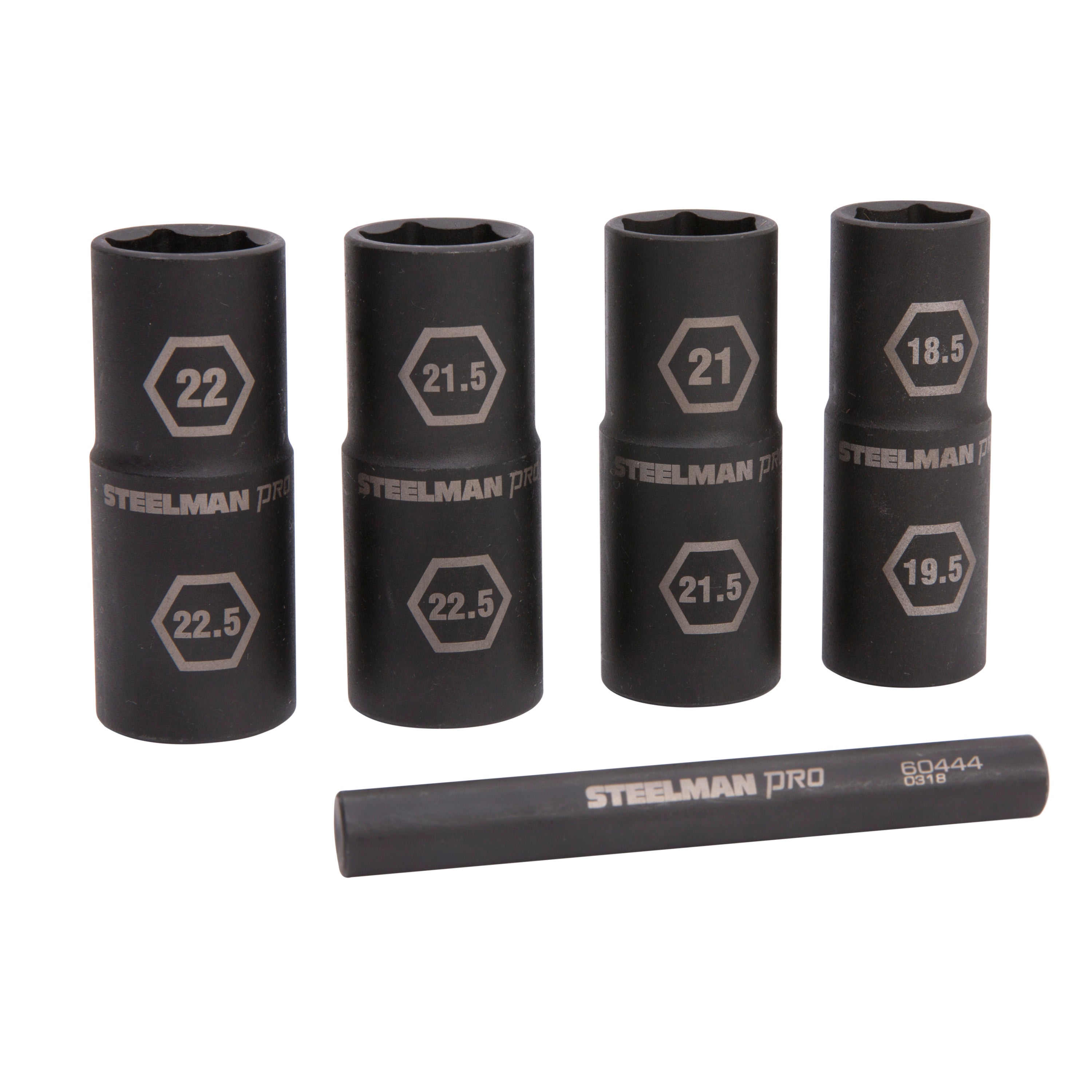 5-Piece 1/2-inch Drive 6-Point Impact Flip Socket and