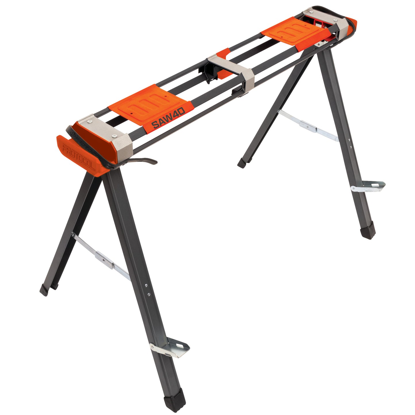 40-Inch Lightweight 1000-Pound Capacity Aluminum Sawhorse with Multipurpose Straps