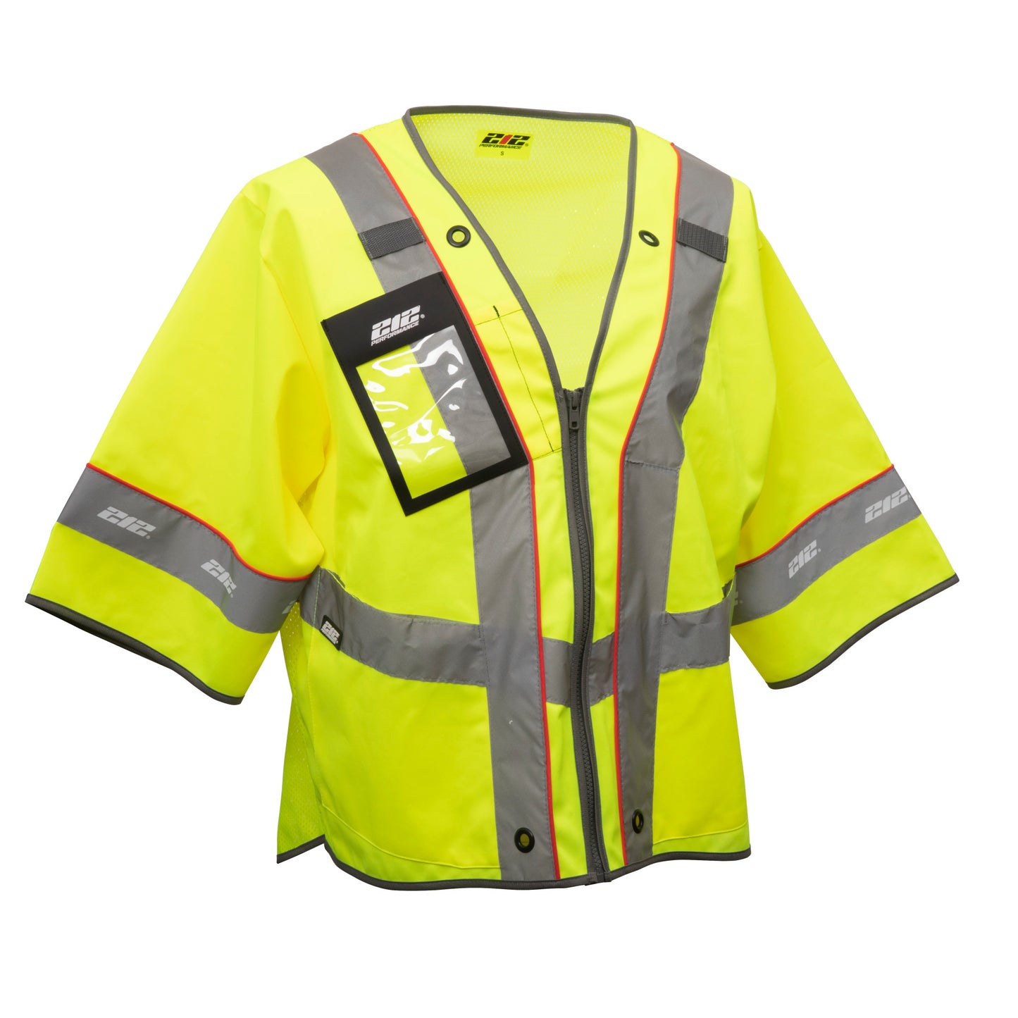 Premium Multi-Purpose Hi-Viz Safety Vest with Windowed Badge Pocket