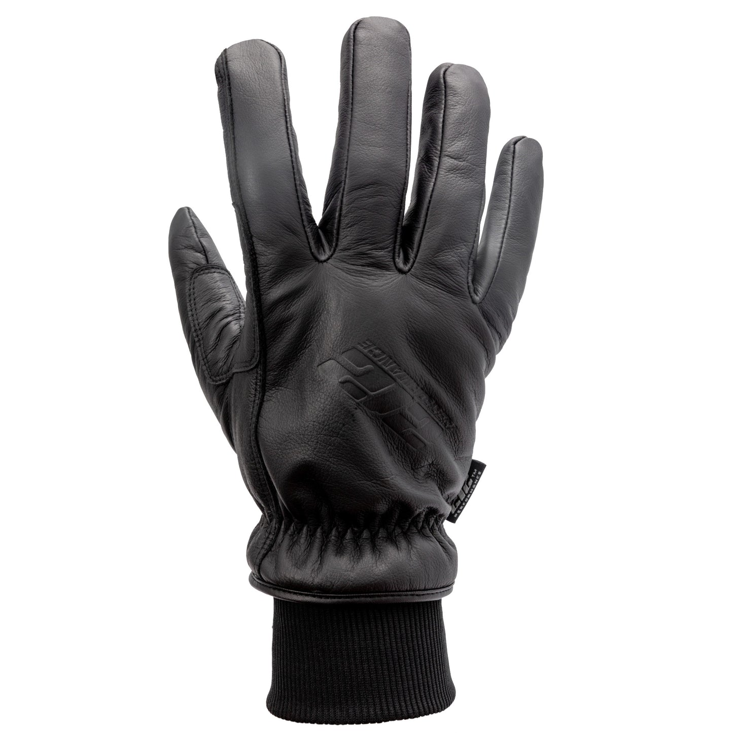 Tundra Cold Weather Black Leather Driver Gloves with Knit Cuff, GSA Compliant, 1-Pair, Black