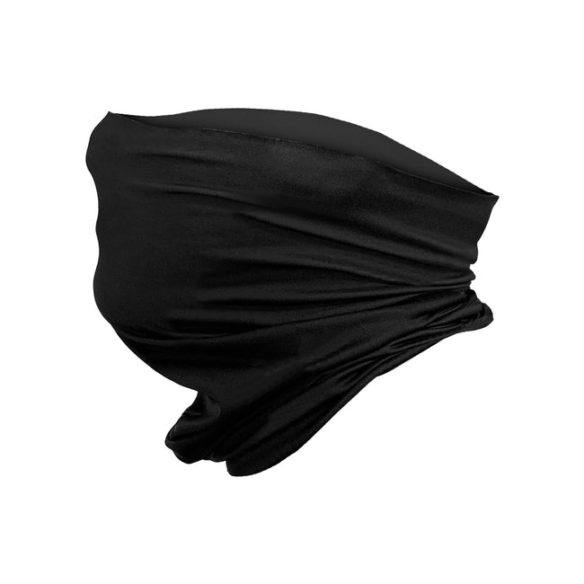 Protective Neck Gaiter and Particulate Filtering Face Cover in Black