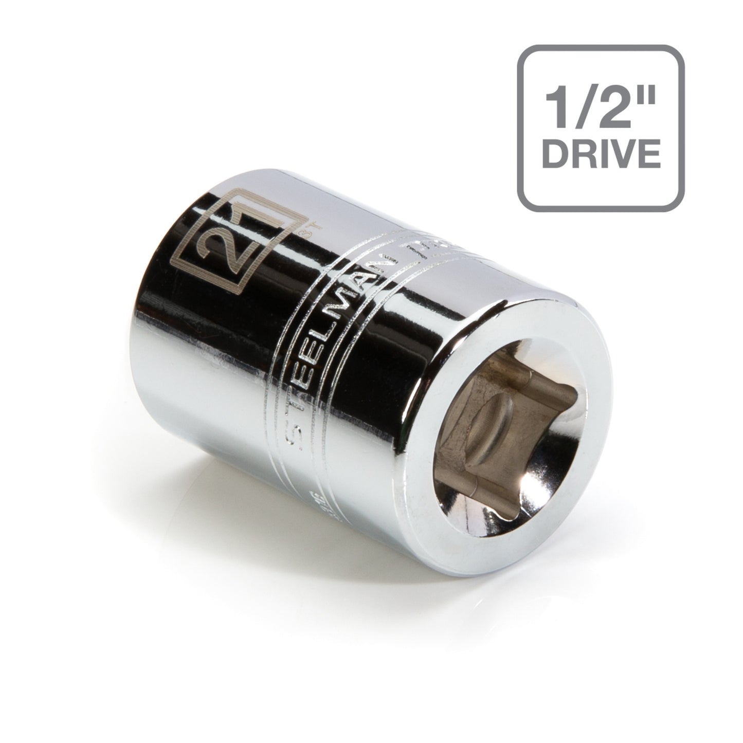 1/2-Inch Drive x 21mm 6-Point Metric Single Socket