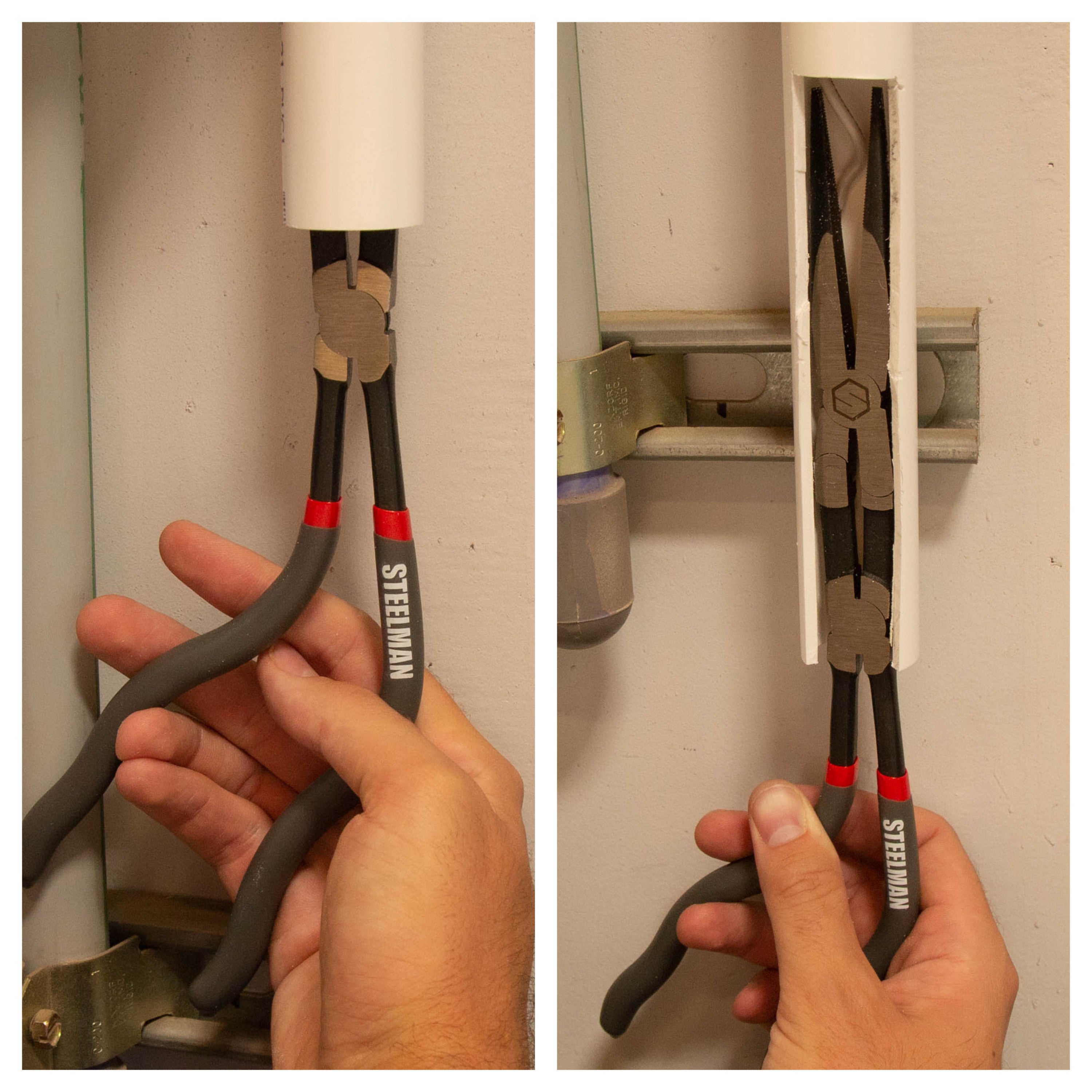 13-Inch Long Double-Joint Pistol Grip Long Nose Pliers – Steelman