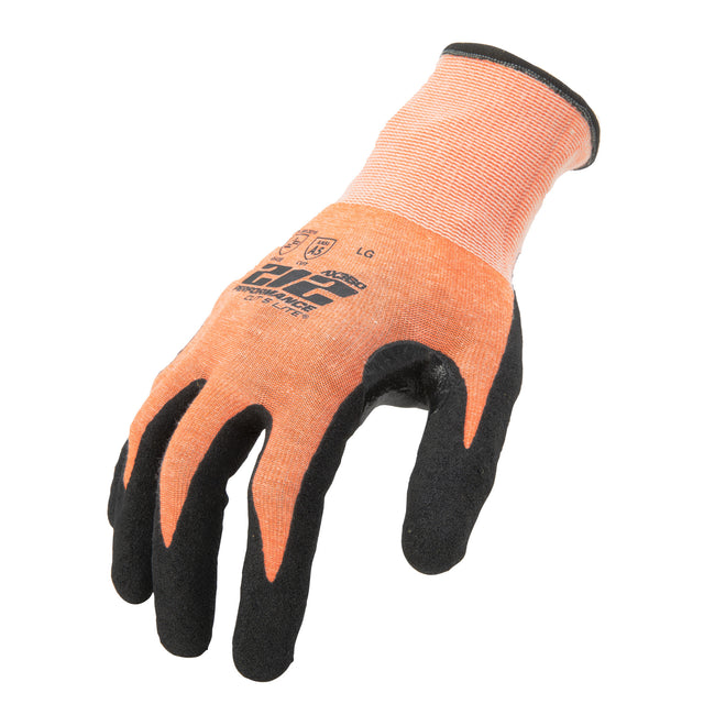 AX360 Seamless Foam Nitrile-dipped Cut Resistant Hi-Viz Gloves in Orange and Black