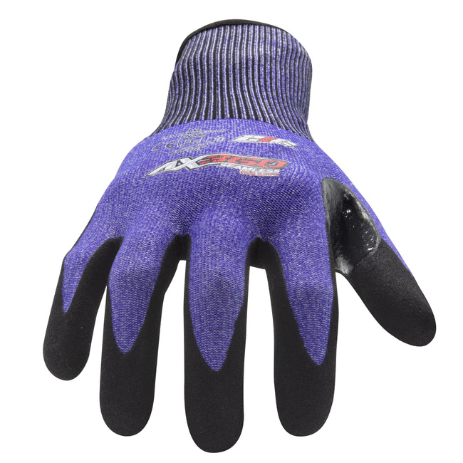 AX360 Seamless Knit Cut 3 Lite Gloves in Blue and Black