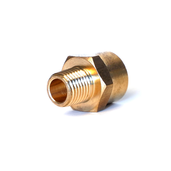 3/8-Inch Male to 1/4-Inch Male NPT Brass Reducer Fitting for Pneumatic Hoses