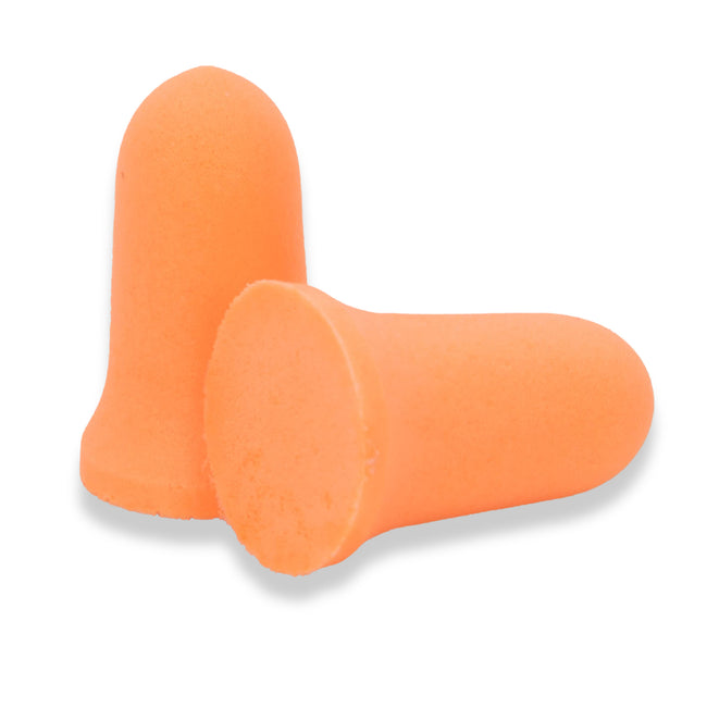 Bell Shape 33 dB NRR Disposable Foam Ear Plugs, 200-Pair Box