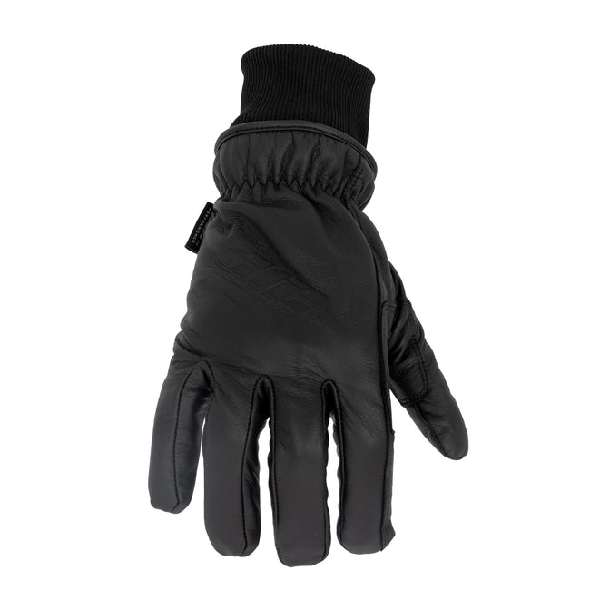 Tundra Cold Weather Black Leather Driver Gloves with Knit Cuff, GSA Compliant, 1-Pair, Black