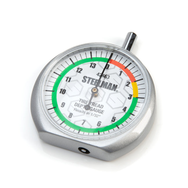 Dial-Type Color-Coded Tread Depth Gauge