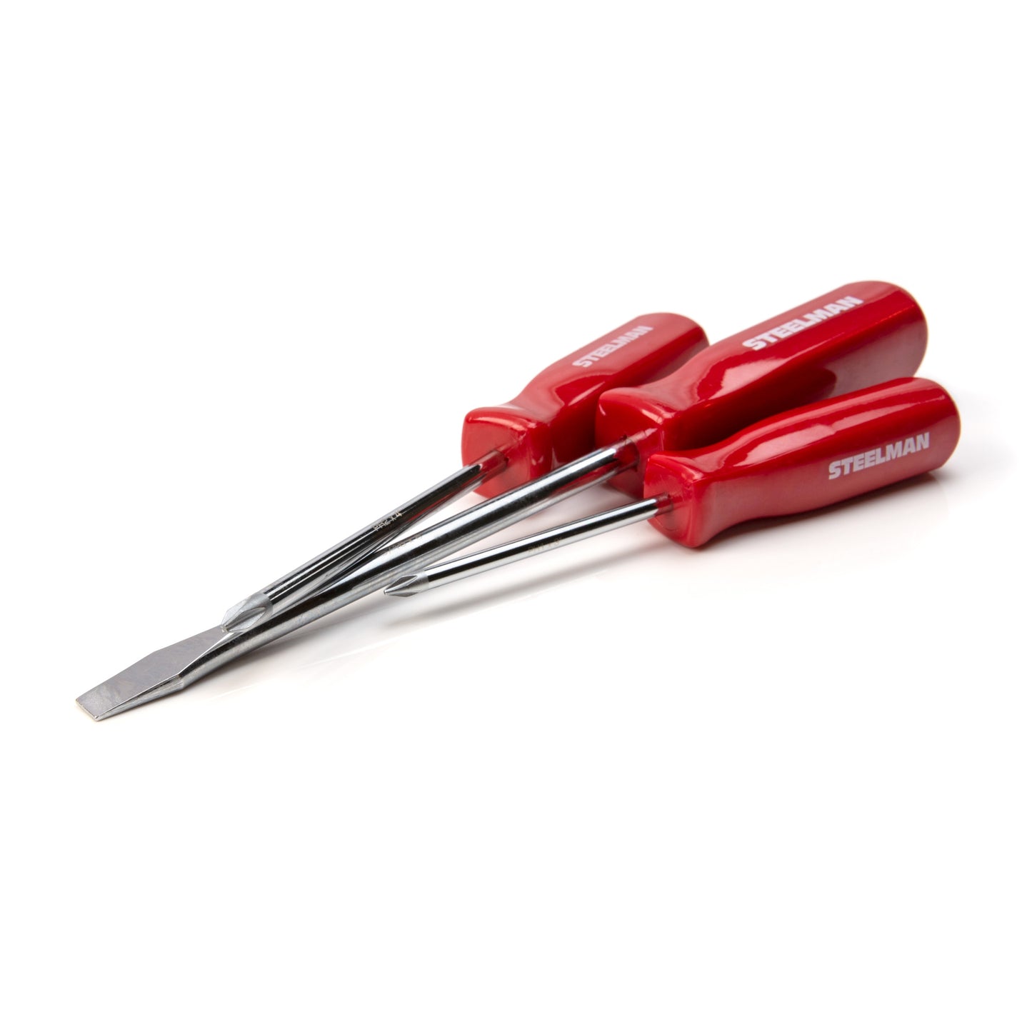 8-Piece Square Grip Slotted and Phillips Head Screwdriver Set