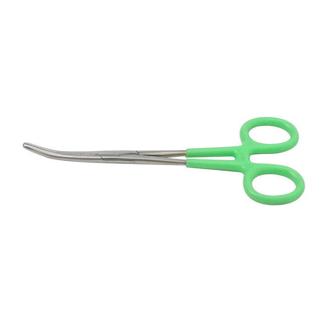 Curved Jaw 6-1/4-Inch Long Stainless Steel Locking Hemostat Forceps