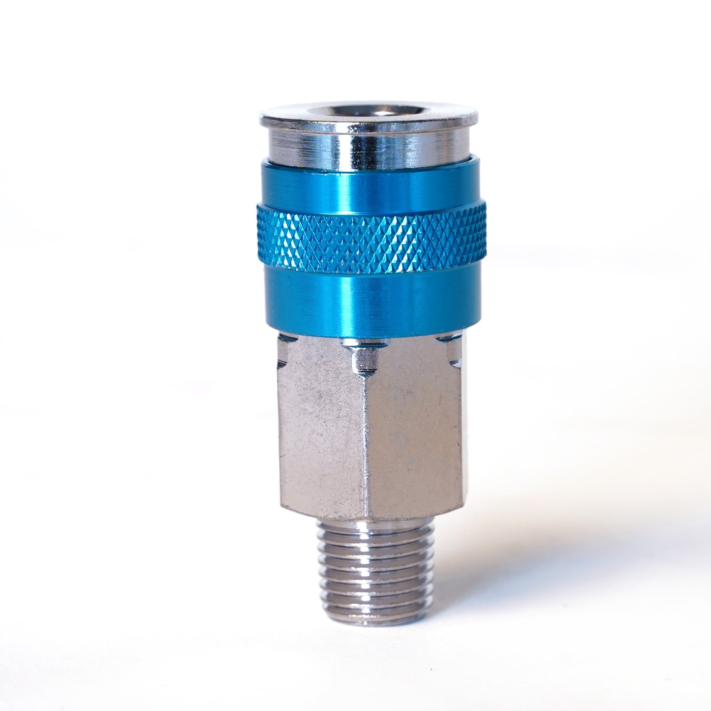 1/4-Inch Plated Brass 3-in-1 Universal Quick Disconnect Coupler with 1/4-Inch Male NPT Threads