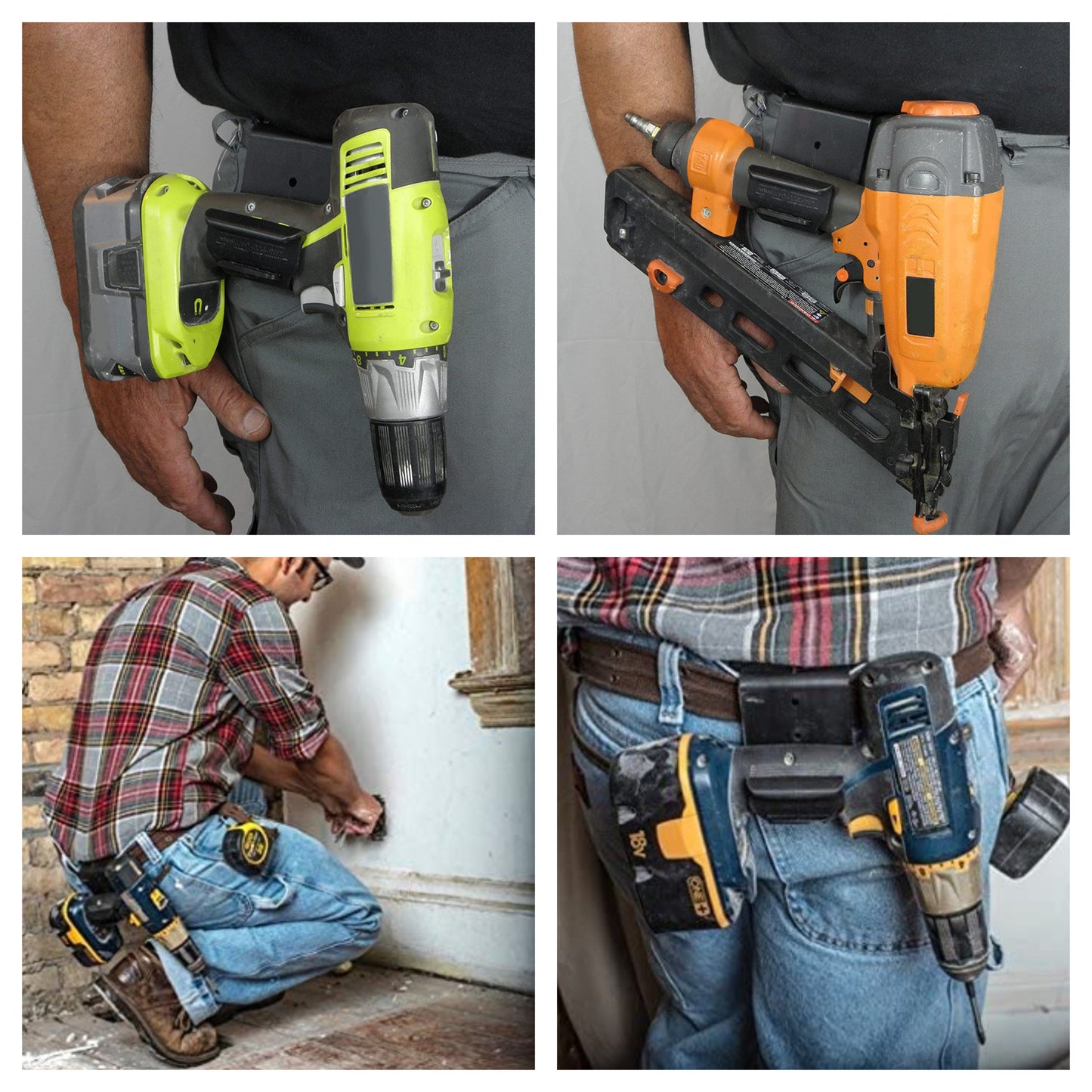 The Gunnie Universal Cordless Drill Holster / Hook 2-Pack