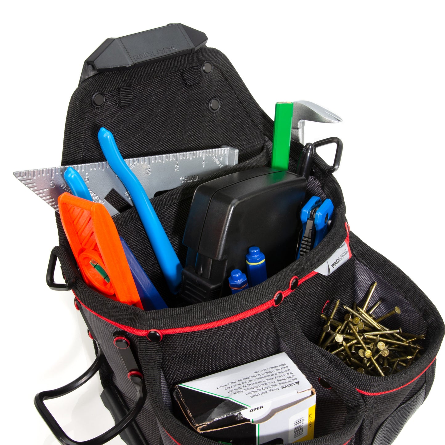13-Compartment Framer Pouch with Hammer Loop