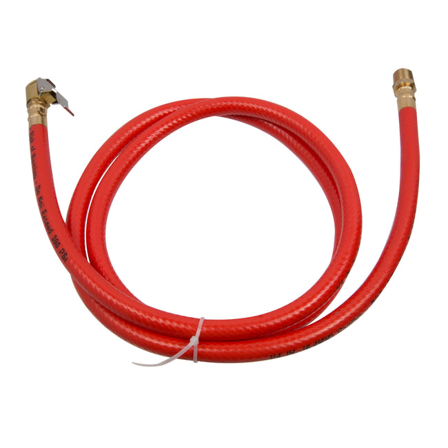 56-Inch Replacement 1/4-Inch ID Hose Whip with 1/2-Inch Male NPT Fitting and Clip-On Chuck