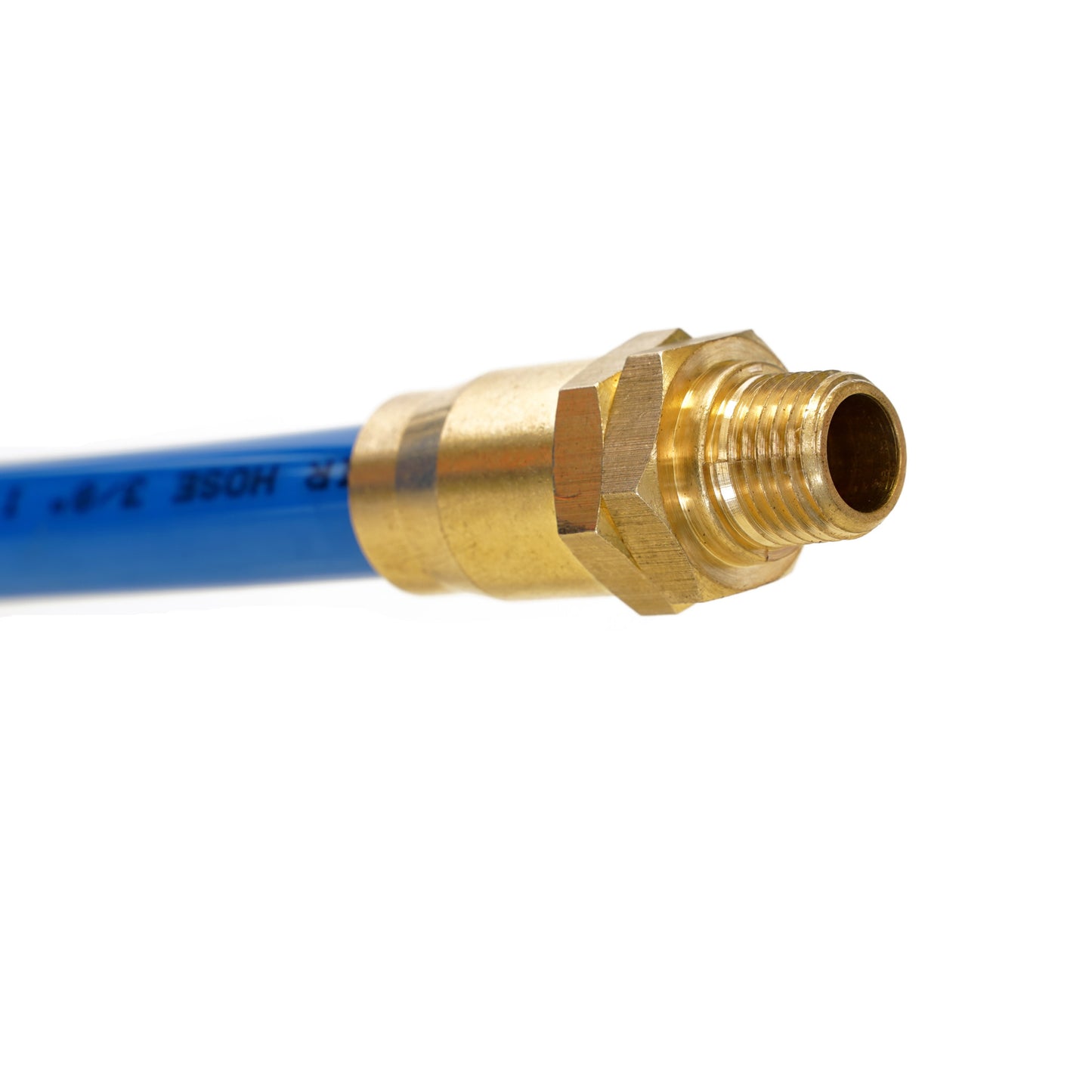 15-Foot Coiled 3/8-Inch ID Air Hose with 1/4-Inch NPT Brass Fittings