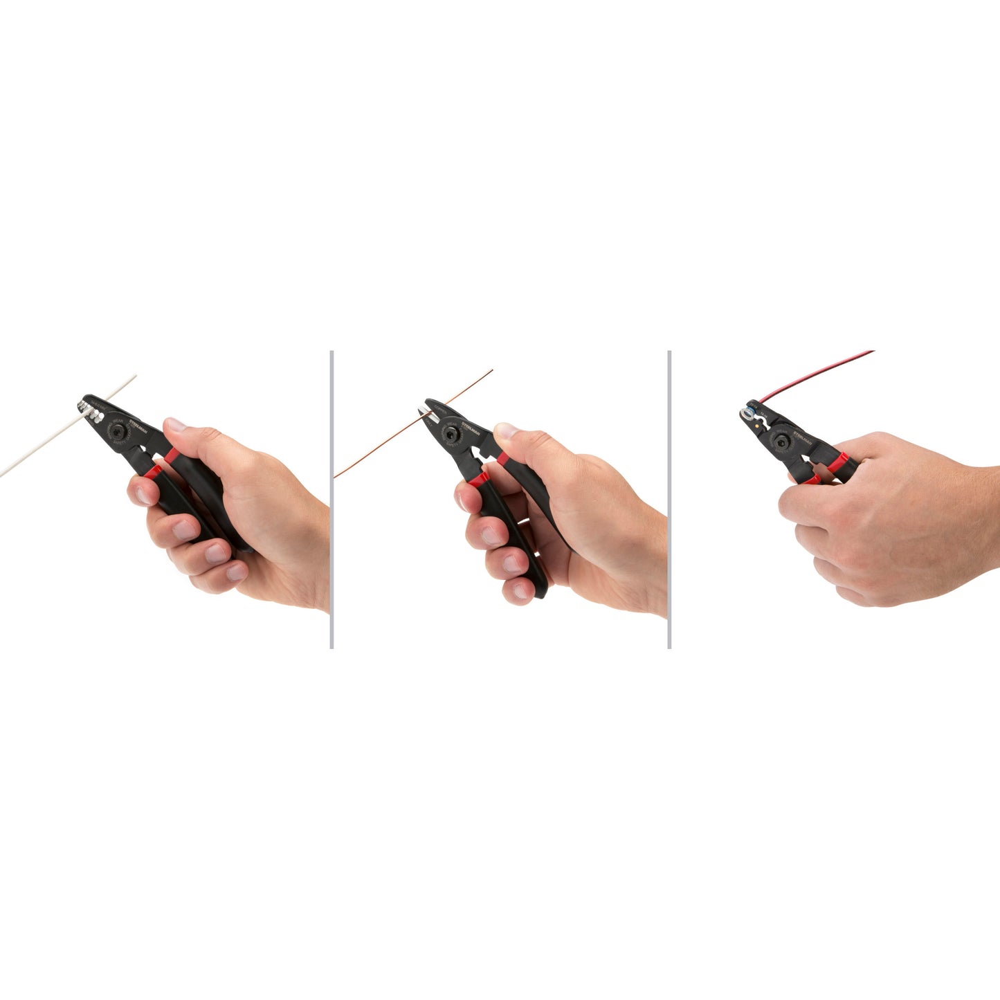 3-Piece Mini Wire and Cable Tool Set (Cutter, Stripper/Crimper)