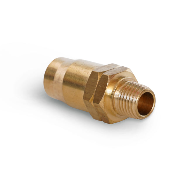 3/8-Inch ID Reusable Barbed Brass Pneumatic Hose Fitting