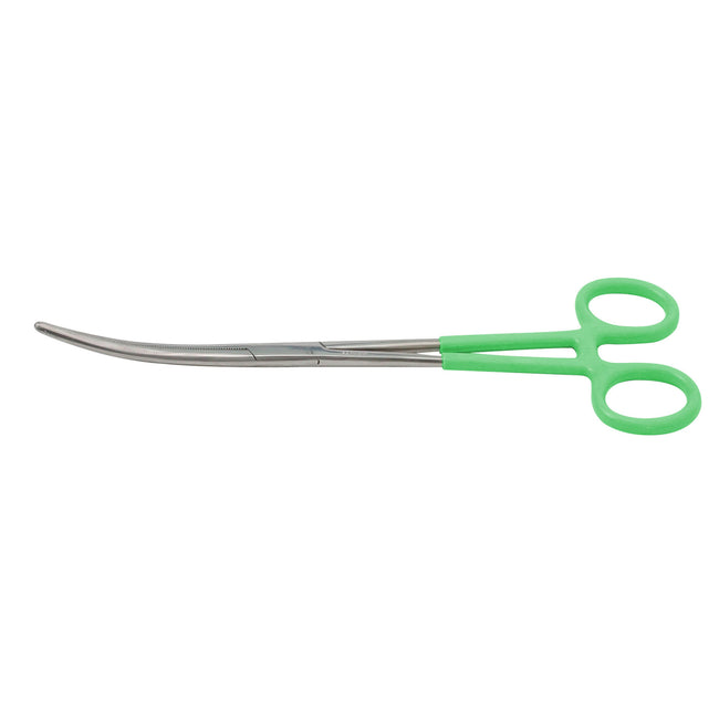 Curved Jaw 10-1/2-Inch Long Stainless Steel Locking Hemostat Forceps