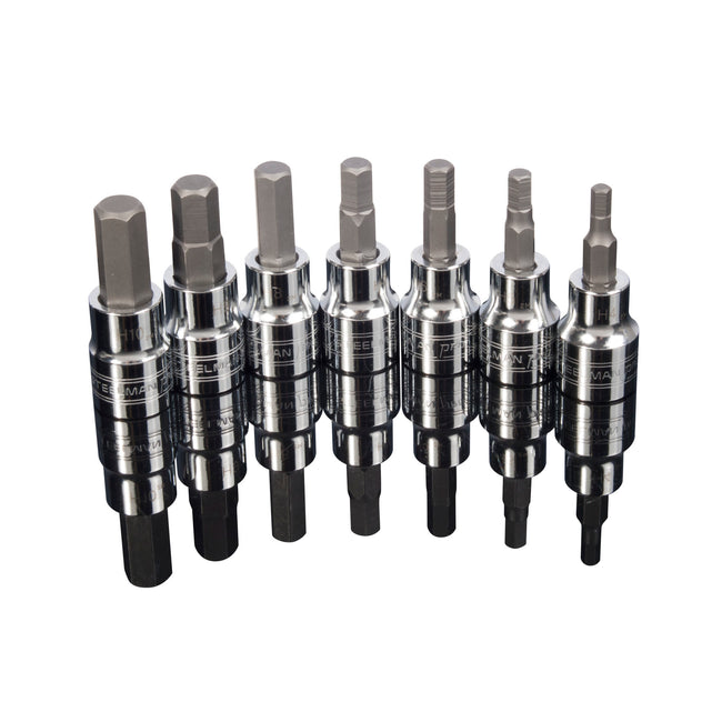 3/8-Inch Metric Hex Bit Socket Set, 7-Piece