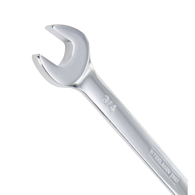 3/4-inch Full Polish SAE Combination Wrench with 6-Point Box End