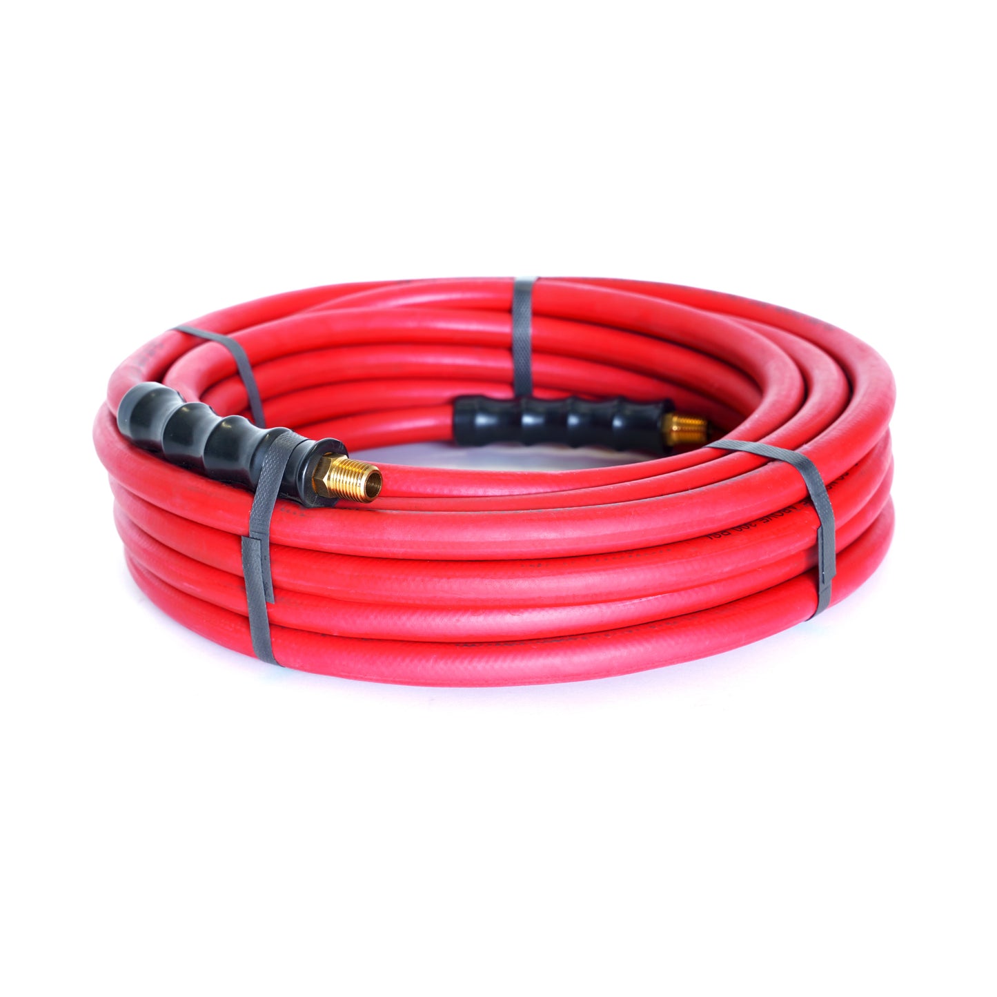 35-Foot 3/8-Inch ID Rubber Air Hose with 1/4-Inch NPT Brass Fittings