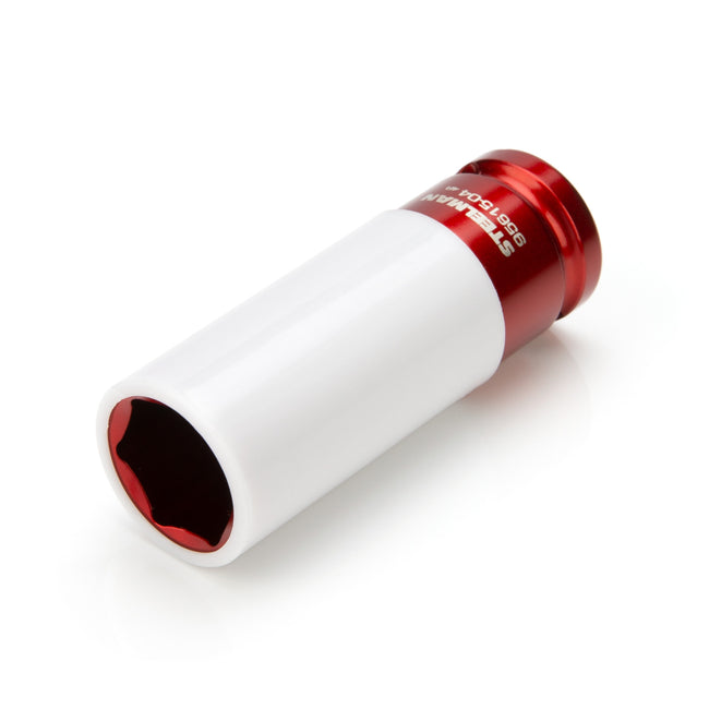 1/2-inch Drive 21mm Sleeved Impact Socket, Red