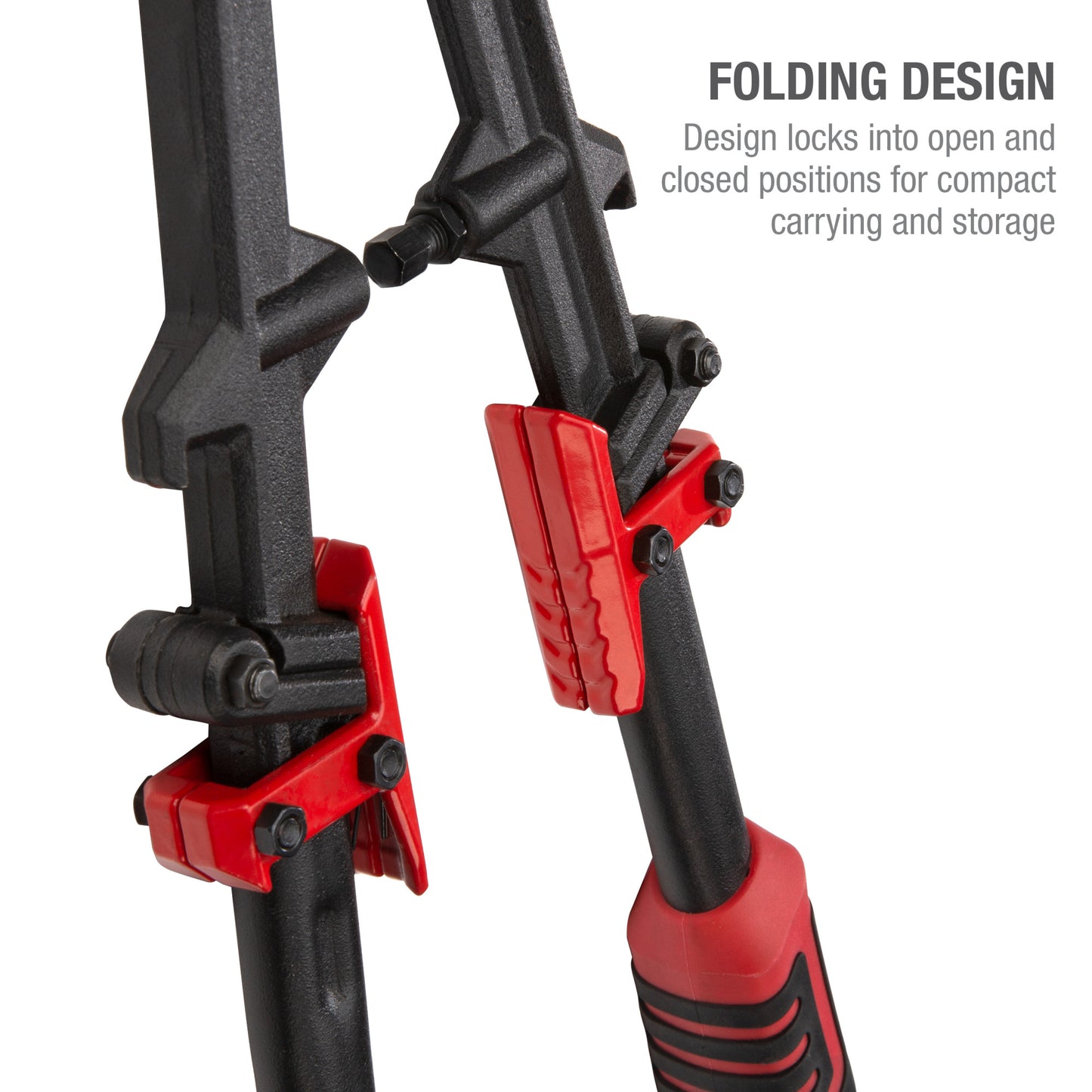 18-Inch Folding Bolt Cutter with Ergonomic Handles