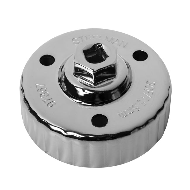 Snug Fit 75.5mm x 30 Flute Oil Filter Cap Wrench for Mazda