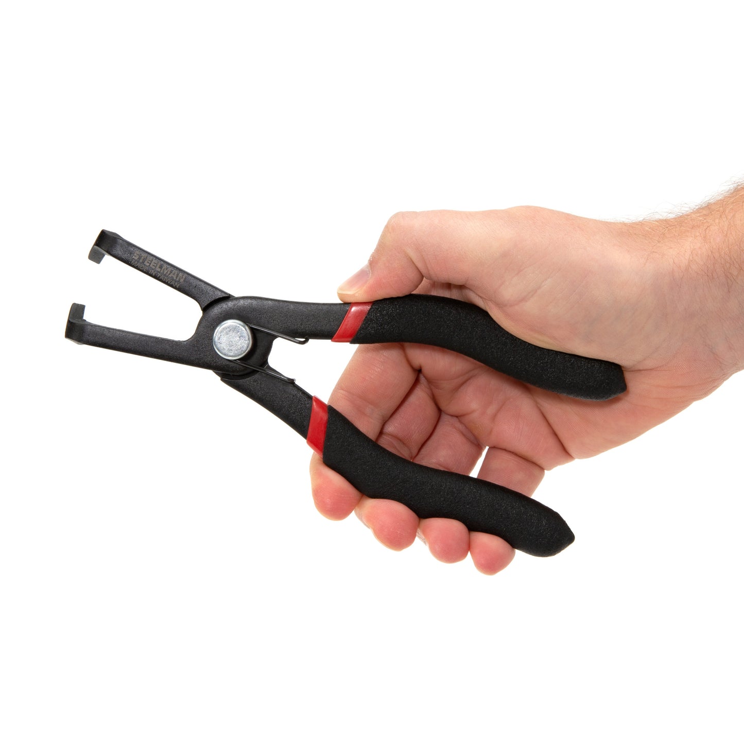 80-Degree Offset Push Pin and Trim Anchor Pliers