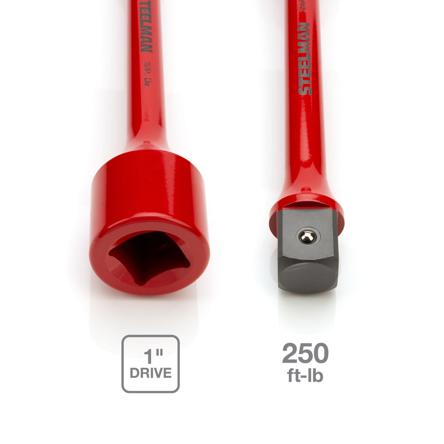 1-Inch Drive Red 250 ft-lb Torque Extension