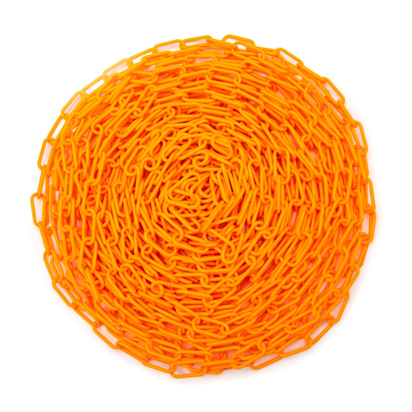 100-Foot Orange Plastic Safety Barrier Marker Chain