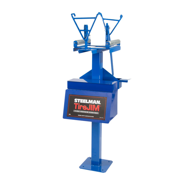 Tire Jim Flat Repair Station with Roller Head Assembly