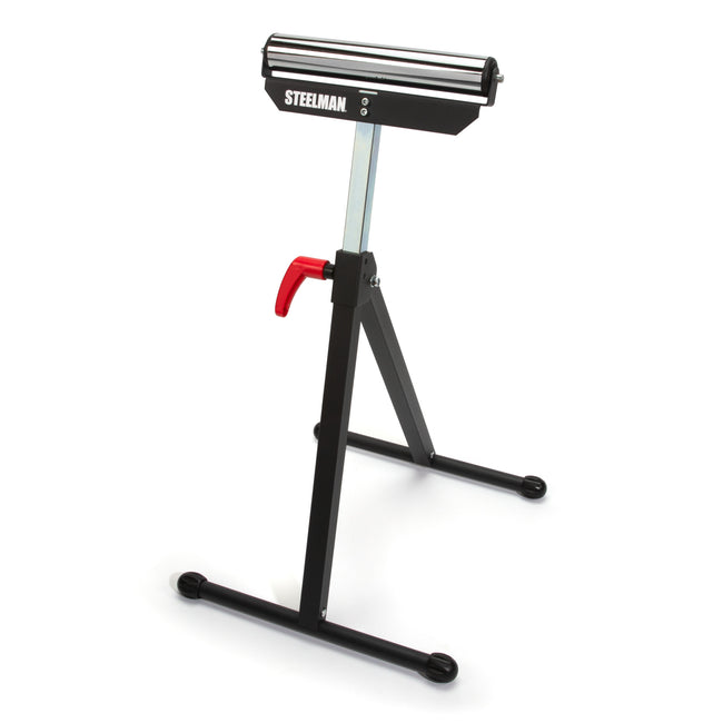 11.5-inch Wide Adjustable Single Roller Material Support Stand