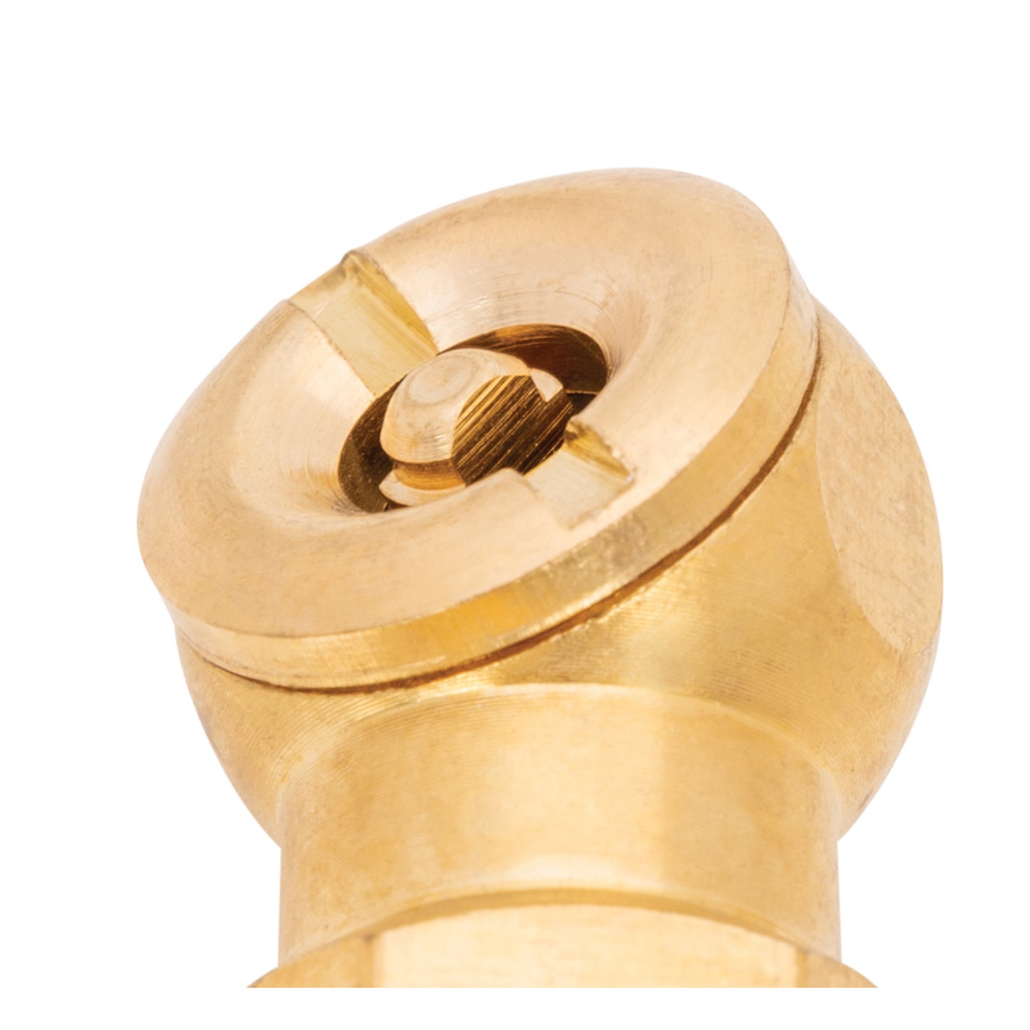 Angled Push-On Brass Ball Foot Air Chuck with 1/4-Inch NPT Thread