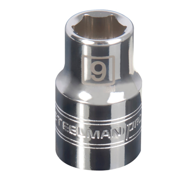 3/8-inch Drive by 9mm 6-Point Shallow Socket