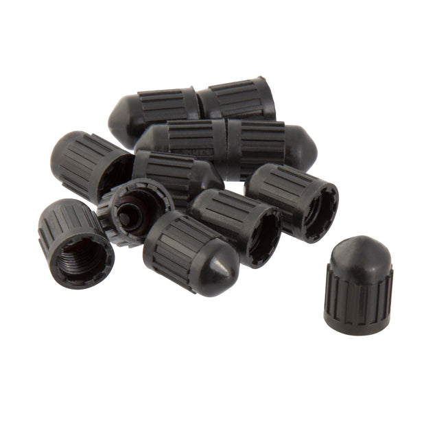 TPMS Black Plastic Cap with Seal, 100-pack