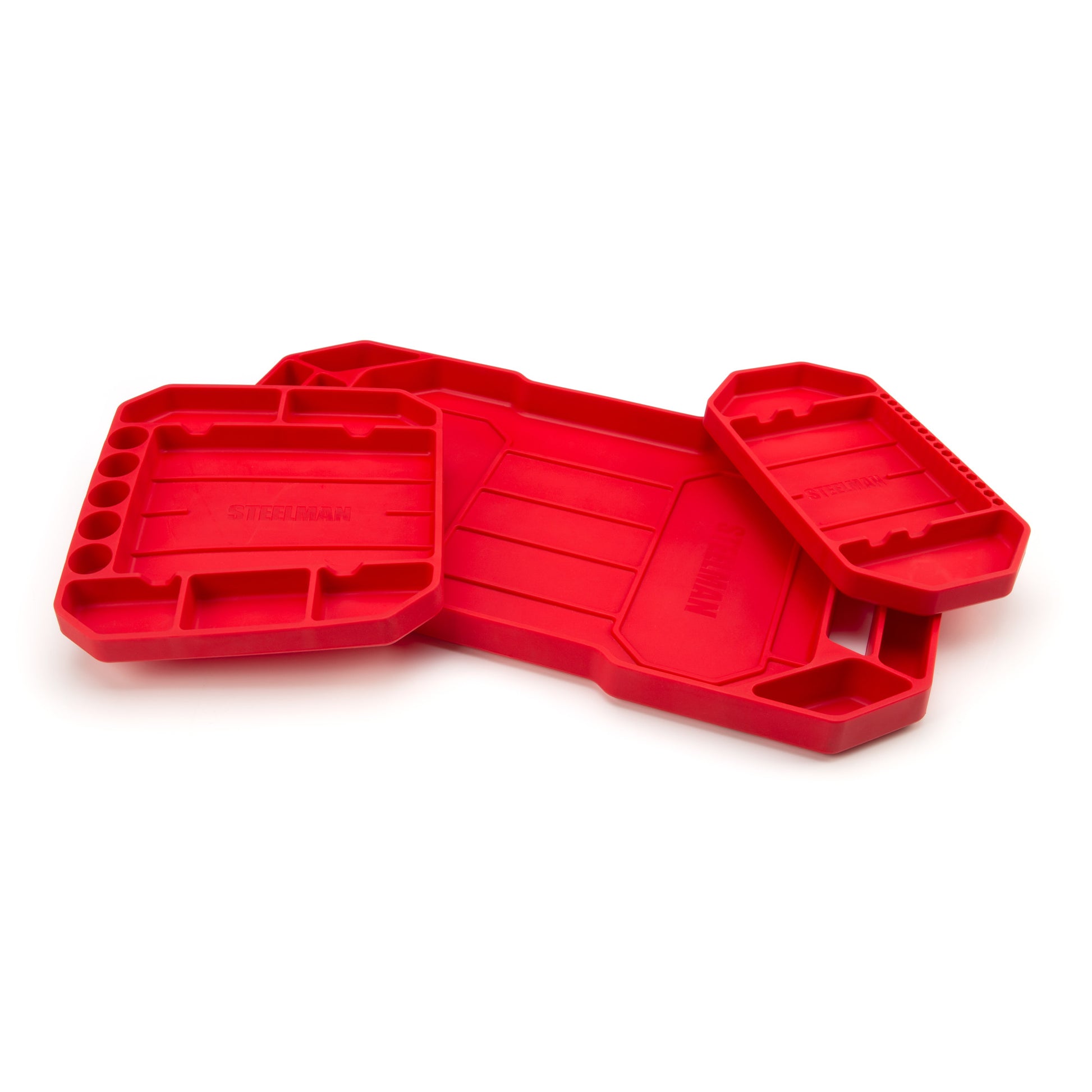 Red Magnetic Flexible Silicon Tool Tray